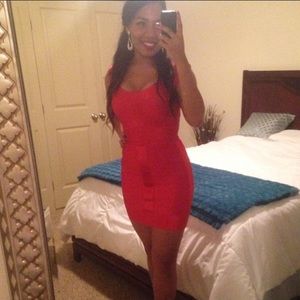 French Connection Red Bandage Dress USA sz 4